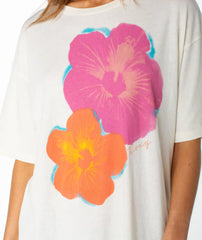 Flower Glow Oversized Tee