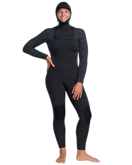5/4mm Swell Natural Hooded Front Zip Wetsuit