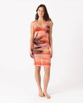 Palm Before The Storm Mesh Cover Up Dress