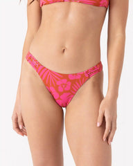 Sun Chasers Lattice Scoop Moderate Bikini Bottom