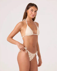 Puka Dots Mini Tiki Triangle Bikini Top