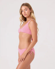 Good Vibes Tie Back Bralette Bikini Top