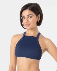 Rib Roxy Love High Neck Bikini Top