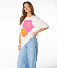 Flower Glow Oversized Tee