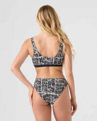 Geo Flower Sport Bralette Bikini Top