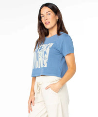Comes In Waves Cropped Boxy Tee
