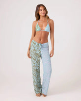 Sea Bloom Front Tie Pant