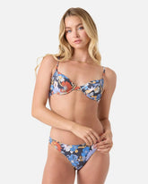 Soul Flower Smocked Demi Underwire Bikini Top