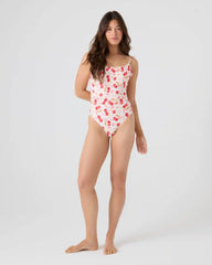 Cherry On Top Low Back One Piece Swimsuit