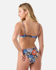 Soul Flower Smocked Demi Underwire Bikini Top
