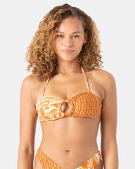 Ray Of Sunshine Ring Bandeau Bikini Top