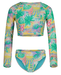 Girls' Palm Sun Crop Rashguard Swim Set