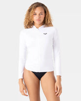 New Essentials Long Sleeve Zip Hooded Rashguard