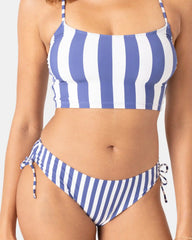 Stripe Out Lace Hipster Full Bikini Bottom