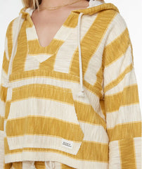 Rich Coast Striped Poncho