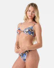 Soul Flower Smocked Demi Underwire Bikini Top