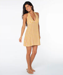 Beach Day Gingham Mini Dress
