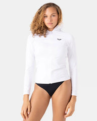 New Essentials Long Sleeve Zip Hooded Rashguard