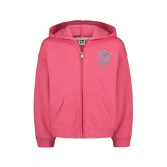 Girls' Hibiscus Stitch Zip Hoodie