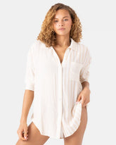 Stripe Out Cover Up Shirt
