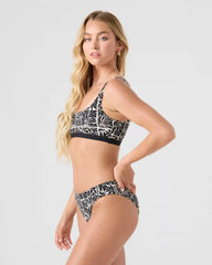 Geo Flower Sport Bralette Bikini Top