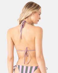 Stripe Out Reversible Tiki Triangle Bikini Top