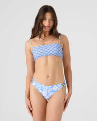 Golden Glow Lace Up Bandeau Bikini Top