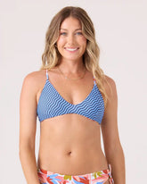 Ripple Effect Reversible Athletic Triangle Bikini Top