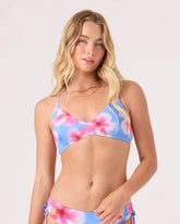 Hibiscus Daze Athletic Triangle Bikini Top
