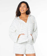 Rich Coast Striped Poncho