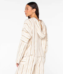 Rich Coast Striped Poncho