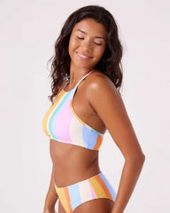Go My Way High Neck Bikini Top
