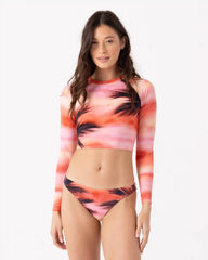 Palm Before The Storm Crop Rashguard