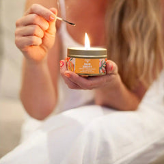Sun Drift Palm Tin Candle