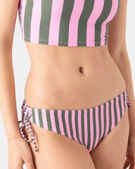 Stripe Out Lace Hipster Full Bikini Bottom
