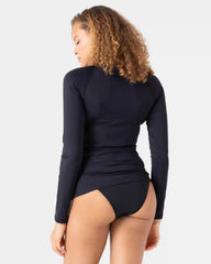 New Essentials Long Sleeve Zip Rashguard