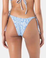 Tile Tranquility Tie Side Cheeky Bikini Bottom