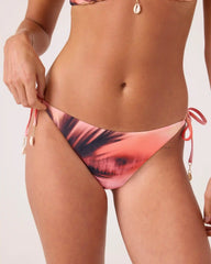 Palm Before The Storm Tie Side Cheeky Bikini Bottom