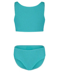 Girls' Crinkle Texture Bikini Set