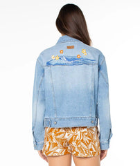 Big Wave Embroidery Jacket