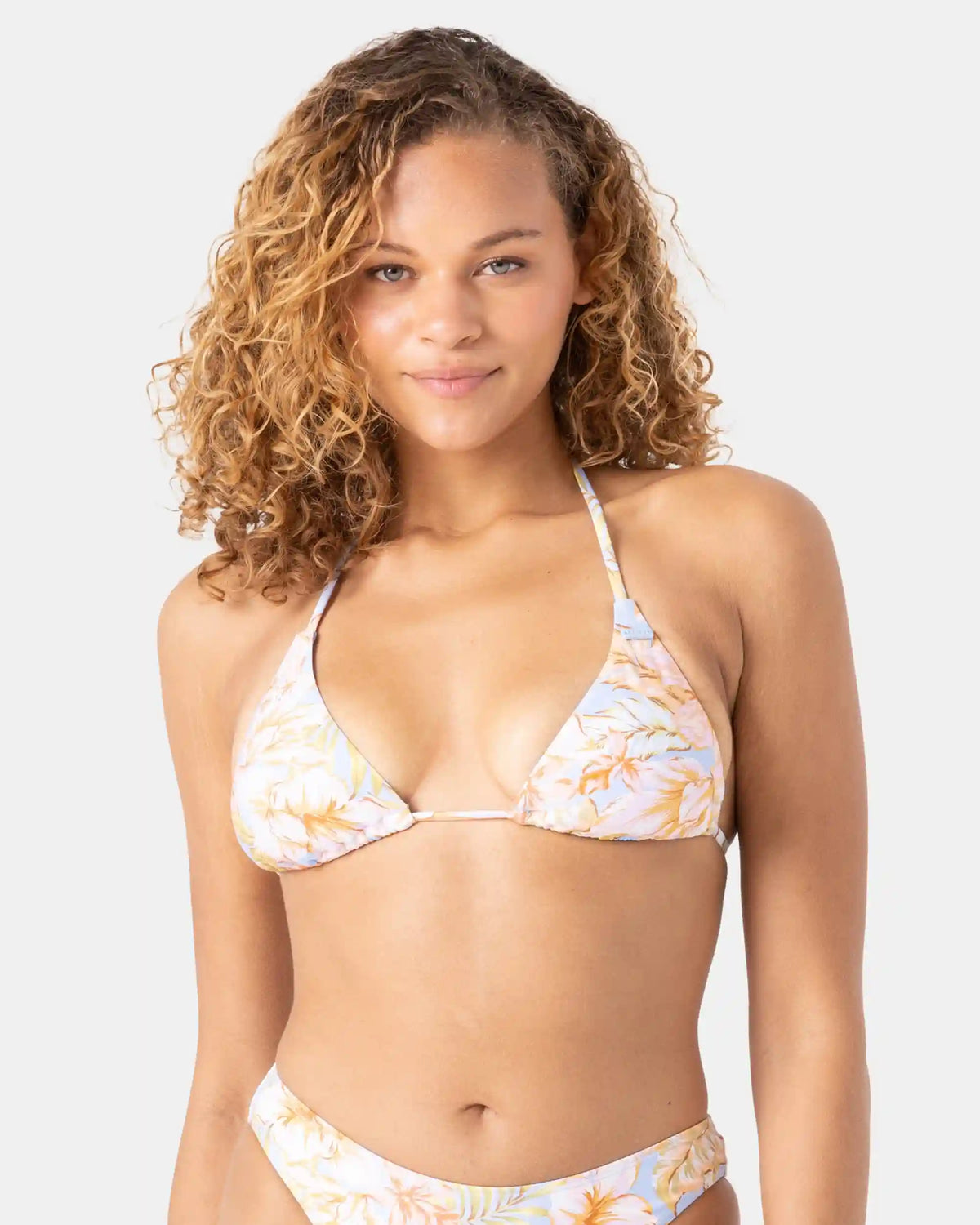 Tropical Tiki Triangle Bikini Top