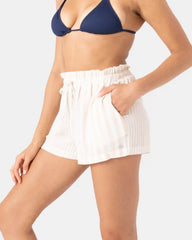 Stripe Out Cover Up Short
