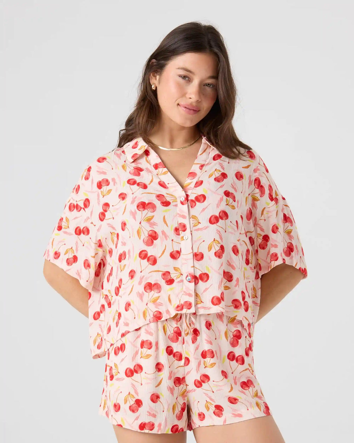 Cherry On Top Crop Stoke Short