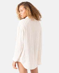 Stripe Out Cover Up Shirt