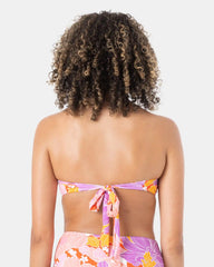 Bell Bottom Blooms Ring Bandeau Bikini Top