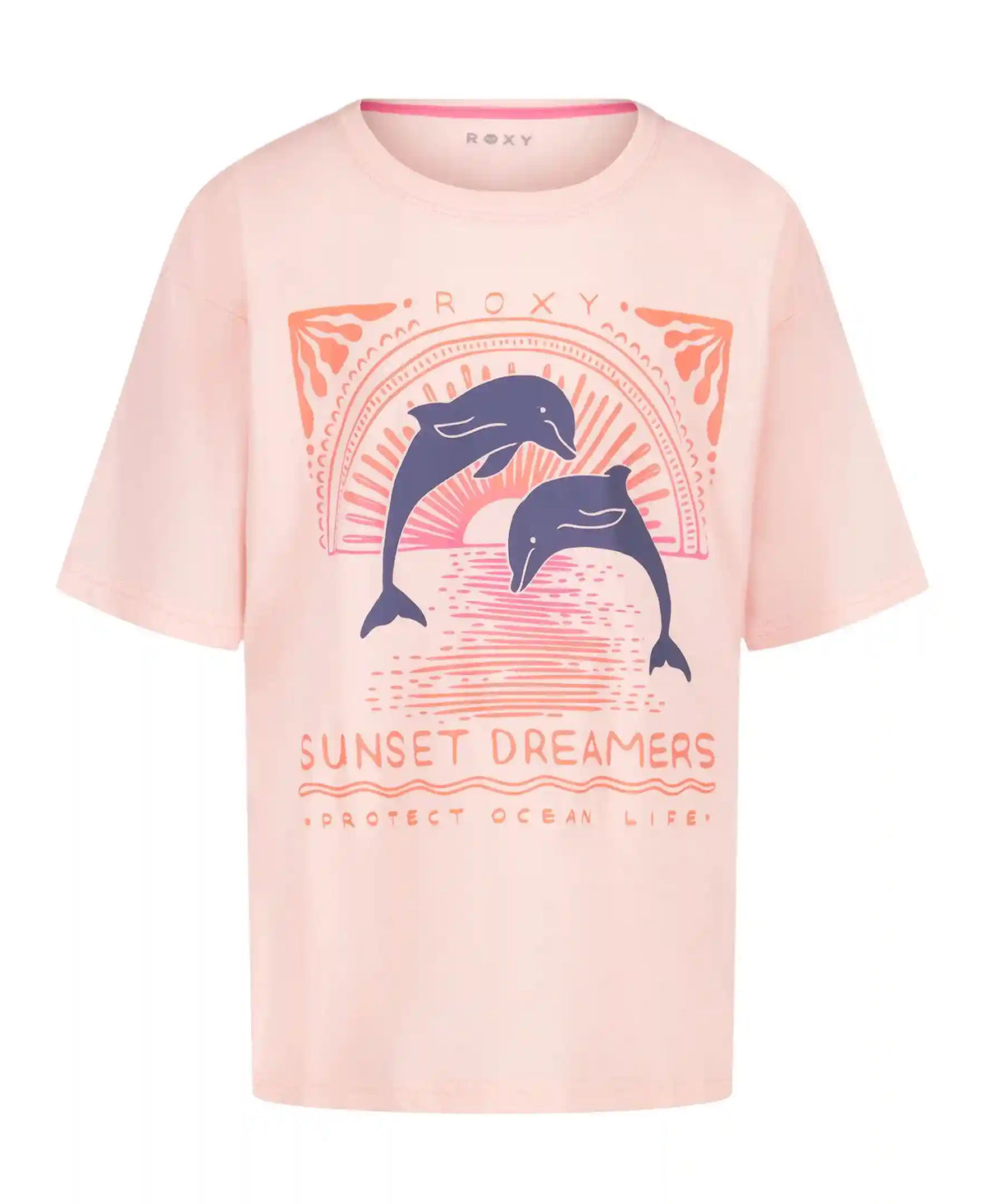 Little Girls' Ocean Life Oversized Tee