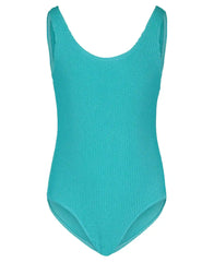 Girls' Crinkle Texture One Piece Swimsuit