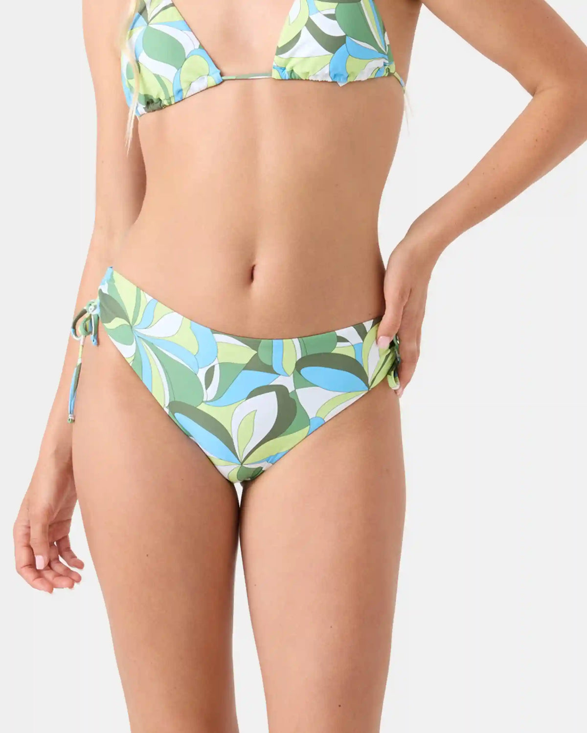Surf Break Lace Side Tie Full Bikini Bottom