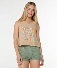 Painted Shells Wildflower Tank