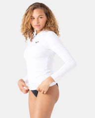 New Essentials Long Sleeve Zip Hooded Rashguard